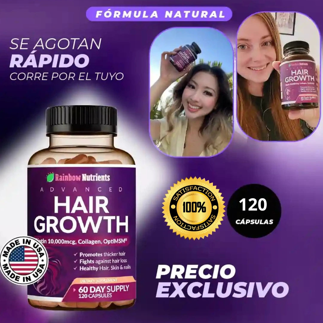 Hair Growth® – Cabello Más Largo, Fuerte y Hermoso Desde la Raíz
