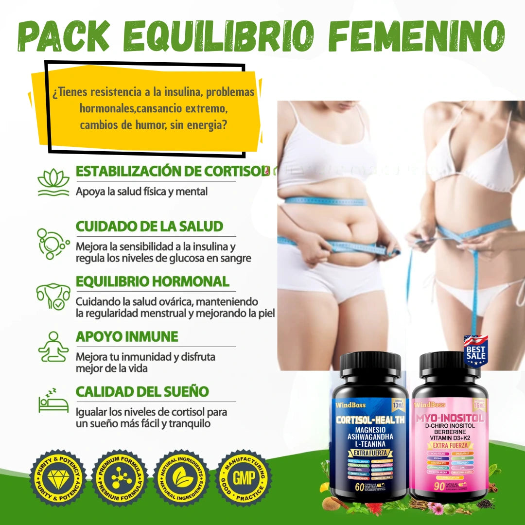 🌿 PACK EQUILIBRIO FEMENINO - Estrés , ansiedad, cansancio extremo.